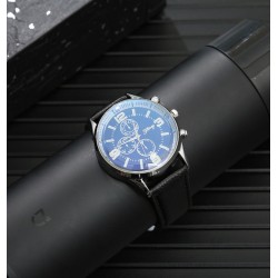 Juego de regalo para hombre reloj y faja de cuero REL00098