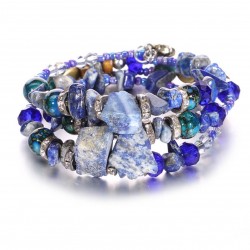 Pulsera Bosnia con cristales y piedras PUL00011 Pulsera Bosnia con cristales y piedras PUL00011