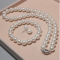 Conjunto de perlas cultivadas de agua dulce que incluye una impresionante pulsera, collar y aretes PUL00022 Conjunto de perlas cultivadas de agua dulce que incluye una impresionante pulsera, collar y aretes PUL00022