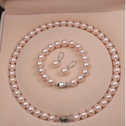 CONJUNTO DE PERLAS CULTIVADAS,INCLUYE UNA PULSERA, COLLAR Y ARETES PUL00032