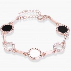 Pulsera para mujer blanco y negro PUL00004