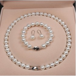 CONJUNTO DE PERLAS CULTIVADAS,INCLUYE UNA PULSERA, COLLAR Y ARETES PUL00033