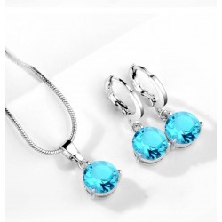 Collar con colgante de cristal PUL00026