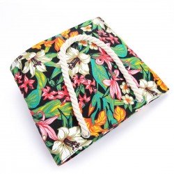 Bolsa de playa grande con bolsillo interior con cremallera y asa de cuerda BOL00115 Bolsa de playa grande con bolsillo interior con cremallera y asa de cuerda BOL00115