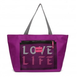 Bolsa de hombro de nailon resistente al agua, grande, ligera BOL00119