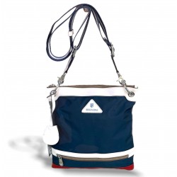 Bolso bandolera de cuero autentico y nailon impermeable para hombre BOL00216