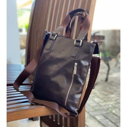 Bolso bandolera de cuero auténtico para hombre, cuero de vaca BOL00217 Bolso bandolera de cuero auténtico para hombre, cuero de vaca BOL00217