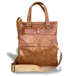 Bolso bandolera de moda de cuero auténtico para hombre, cuero de vaca BOL00219