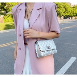 Bolso cruzado pequeño, bolso de mano para mujer, gris BOL00227C