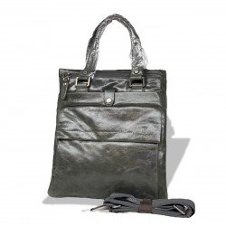 Bolso bandolera de moda de cuero auténtico para hombre, cuero de vaca BOL00256