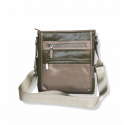 Bolso cruzado de cuero auténtico para hombre BOL00279