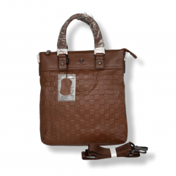 Bolso de hombro de cuero auténtico para hombre BOL00289