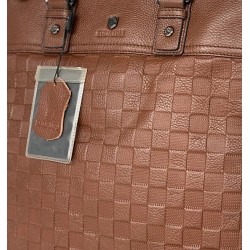 Bolso de hombro de cuero auténtico para hombre BOL00289