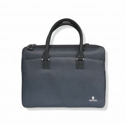 Bolso ejecutivo de cuero auténtico, maletín para computadora para hombre, cuero de vaca BOL00290