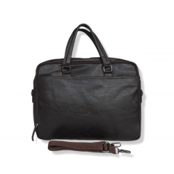 Bolso ejecutivo de cuero auténtico, maletín para computadora para hombre, cuero de vaca BOL00292