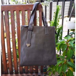 Bolso cruzado grande de cuero auténtico para hombre BOL00299