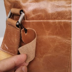 Bolso bandolera de moda de cuero auténtico para hombre, cuero de vaca BOL00340 Bolso bandolera de moda de cuero auténtico para hombre, cuero de vaca BOL00340