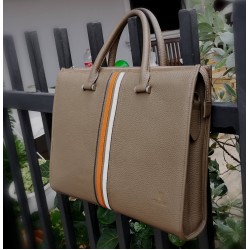 Bolso cruzado de cuero auténtico para hombre BOL00348