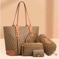 Juego de bolsos de 4 piezas de cuero sintetico  para mujer BOL00395