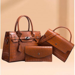 Juego de bolsos de 3 piezas de cuero sintetico  para mujer BOL00396