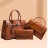 Juego de bolsos de 3 piezas de cuero sintetico  para mujer BOL00396
