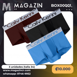 Boxers para hombre Cailv Kerini, juego de 3 unidades (negro,azul,cafe) BOX00001