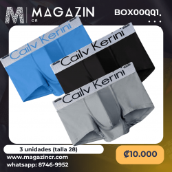 Boxers para hombre Cailv Kerini, juego de 3 unidades (azul,gris,negro) BOX00001