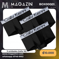 Boxers para hombre Cailv Kerini, juego de 3 unidades (negro) BOX00001