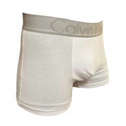 Boxer Calvin Klein de algodón para hombre, color blanco BOX00015D