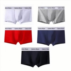 Boxer Calvin Klein lisos de algodón para hombre, color rojo BOX00016C