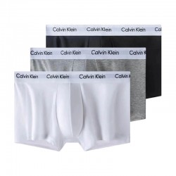 Boxer Calvin Klein lisos de algodón para hombre, color blanco BOX00016E
