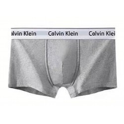 Boxer Calvin Klein lisos de algodón para hombre, color gris BOX00016A