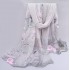 Bufanda de gasa ligera con estampado floral BUF00006K
