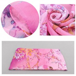 Bufanda de gasa ligera con estampado floral BUF00006B Bufanda de gasa ligera con estampado floral BUF00006B