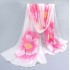 Bufanda de gasa ligera con estampado floral BUF00006E