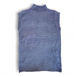Camiseta tipo top mangas  con cuello alto , ajustada, elástica para mujer CAM00022
