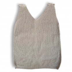 Camiseta  con cuello en V sin mangas  para mujer CAM00024
