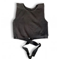 Camiseta corta  sin mangas con espalda abierta CAM00026