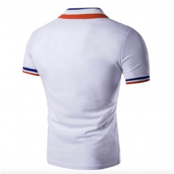Camisa tipo polo para hombre, tela fría, Ralph Lauren (blanco) CAM00206D
