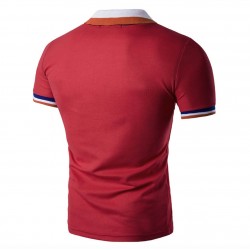 Camisa tipo polo para hombre, tela fría, Ralph Lauren (rojo) CAM00206B