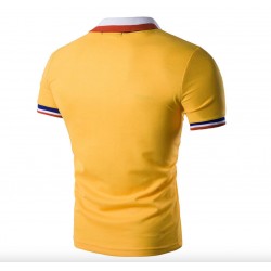 Camisa tipo polo para hombre, tela fría, Ralph Lauren (amarillo) CAM00206E