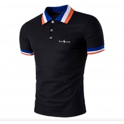 Camisa tipo polo para hombre, tela fría, Ralph Lauren (negro) CAM00206A