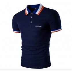 Camisa tipo polo para hombre, tela fría, Hugo Boss (azul) CAM00206C
