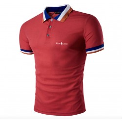 Camisa tipo polo para hombre, tela fría, Ralph Lauren (rojo) CAM00206B