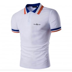 Camisa tipo polo para hombre, tela fría, Ralph Lauren (blanco) CAM00206D
