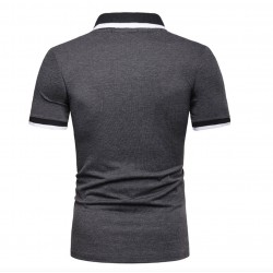 Camisa tipo polo para hombre, tela fría, Hugo Boss (negro/blanco) CAM00209C