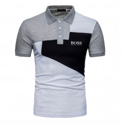 Camisa tipo polo para hombre, tela fría, Hugo Boss (gris) CAM00210B