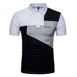 Camisa tipo polo para hombre, tela fría, Hugo Boss (blanco) CAM00210C