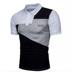 Camisa tipo polo para hombre, tela fría, Hugo Boss (blanco) CAM00210C