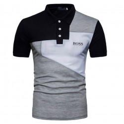 Camisa tipo polo para hombre, tela fría, Hugo Boss (negro) CAM00210A